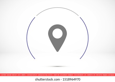 Map pin location. Location icon. 