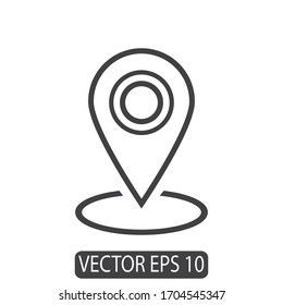 asignación de la ubicación de la clavija icono diseño vectorial eps10