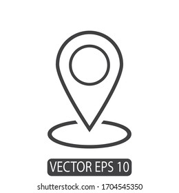 Design-Vektorillustration für die PIN-Position Symbol