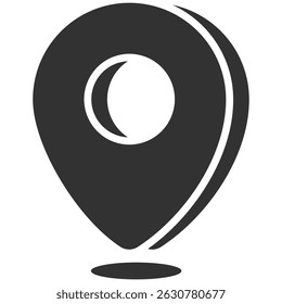 Map Pin and Location Icon. GPS Pointer, Address Symbol, Flat and Outline Vector Collection for Navigation and Map Isolated on Transparent