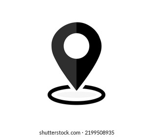 Map pin location icon logo design. Modern map markers, Marker pointer, Point of Location vector design and illustration.