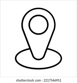 Map Pin Location Icon Logo Design Vector Template Illustration Sign And Symbol