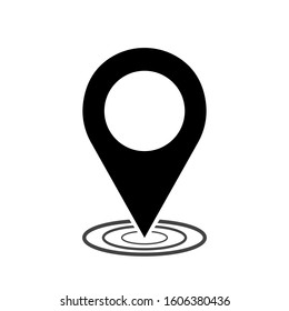 Map pin location icon. Pictogram for website or mobile app. Vector stock illustration eps10.