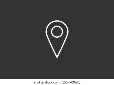 Map pin location. Location icon. Map pointer icon. Map pin Design style Modern icon.Location pin sign Isolated on white background.