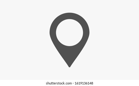 Map pin location. Location icon. Map pointer icon. Map pin Design style Modern icon.Location pin sign Isolated on white background.