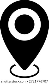 Conjunto de ícones do local do pin do mapa. Mapear marcadores isolados. Símbolo de localização GPS apontador.