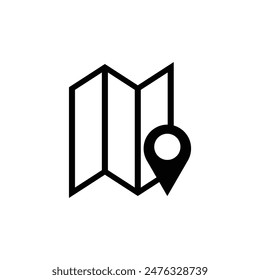 Map pin location icon sign vector