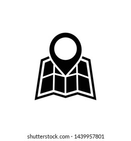 Map pin location icon symbol vector illustration