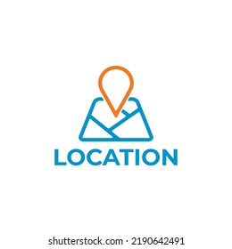 map pin location icon vector logo design