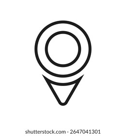 Map pin. Location icons. Map markers. Map icon. Map pointer line art Vector illustration on a white background	