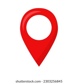 Map pin location icons. Modern map markers. Vector illustration on a white background.