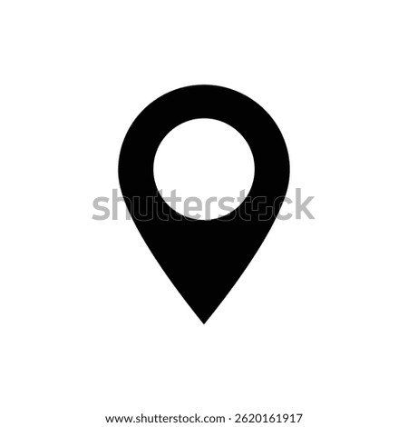 Map Pin Location Marker, Minimal Icon Design, Location Symbol, Navigation Marker, GPS Pin, Map Icon, Geo location Symbol, Place Marker, Travel Icon, Position Indicator, Simple Map Pin