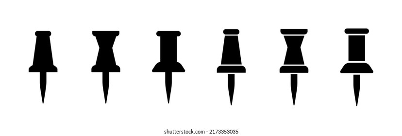Map pin. Map location pin. Navigation marker on the map. Vector clipart isolated on white background.