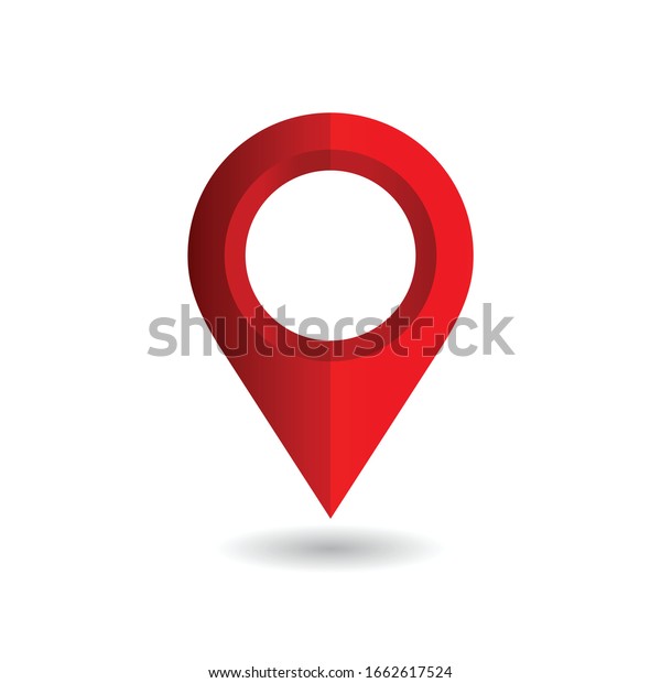Map pin,\
location pointer. Vector\
illustration
