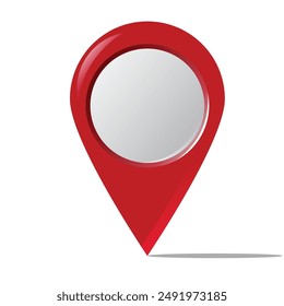 Icono de signo de ubicación de pin de mapa Ilustración vectorial, símbolo de marcador de pin de ubicación Vector.eps10