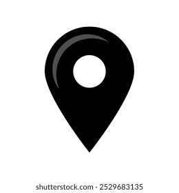 Map pin location sign icon vector illustration. location map icon, vector icon. black location pin marker symbol vector