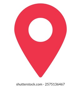 Map pin location sign icon vector illustration, red  location pin marker symbol vector
