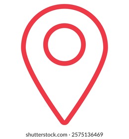 Map pin location sign icon vector illustration, red  location pin marker symbol vector