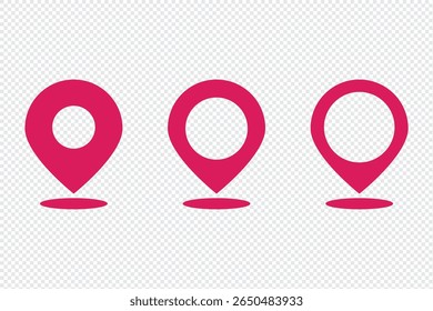 Map pin location sign icon vector illustration, location pin marker symbol vector. GPS, Map Position Marker symbol icon.