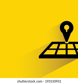 map pin, location tracking symbol
