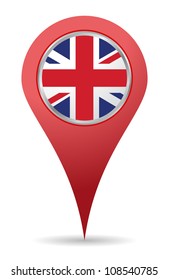 map pin location of united kingdom