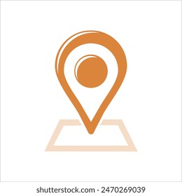 Map pin locations, navigation, waypoints. Illustration of graphical markers for place positions. Detailed information labels. Arrow-shaped label button 3d gps search route 
