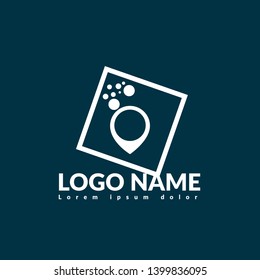 map pin logo concept. Designed for your web site design, logo, app, UI. map pin logo design. corporate identity logo. can be used for business company. modern illustration. 