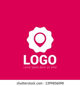 map pin logo concept. Designed for your web site design, logo, app, UI. map pin logo design. corporate identity logo. can be used for business company. modern illustration. 