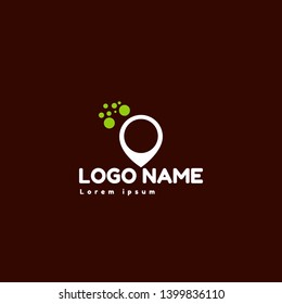 map pin logo concept. Designed for your web site design, logo, app, UI. map pin logo design. corporate identity logo. can be used for business company. modern illustration. 