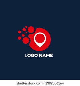 map pin logo concept. Designed for your web site design, logo, app, UI. map pin logo design. corporate identity logo. can be used for business company. modern illustration. 
