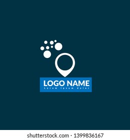 map pin logo concept. Designed for your web site design, logo, app, UI. map pin logo design. corporate identity logo. can be used for business company. modern illustration. 