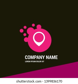 map pin logo concept. Designed for your web site design, logo, app, UI. map pin logo design. corporate identity logo. can be used for business company. modern illustration. 