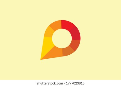 Design-Vektorelement für Kartenpin-Logos