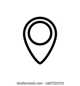 map pin marker Icon Vector Logo Template 