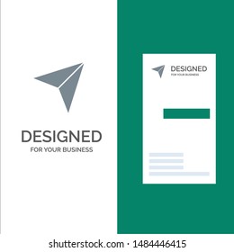 Map, Pin, Marker, Mail Grey Logo Design and Business Card Template. Vector Icon Template background