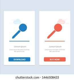 Map, Pin, Marker, Mark  Blue and Red Download and Buy Now web Widget Card Template