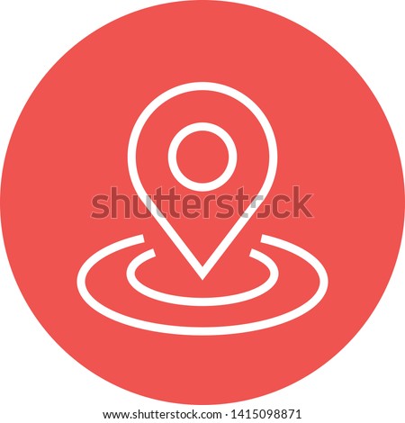 Map Pin Place Destination Spot Outline Icon