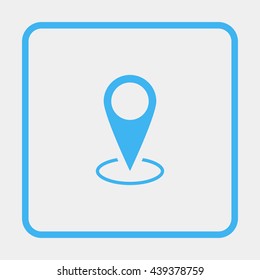 Map pin place marker icon.