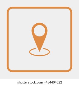 Map pin place marker icon.