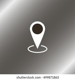 Map pin place marker icon.