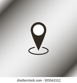 Map pin place marker icon.