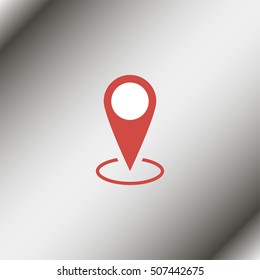 Map pin place marker icon.