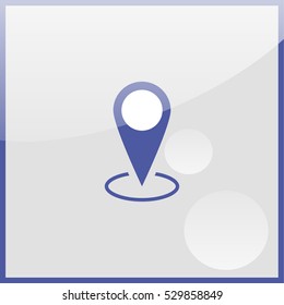 Map pin place marker icon.