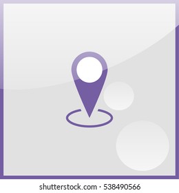 Map pin place marker icon.