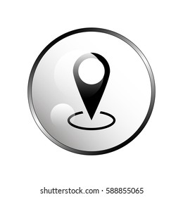 Map pin place marker icon.