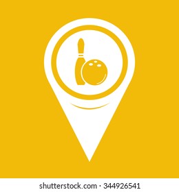 Map Pin Pointer bowling icon