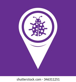 Map Pin Pointer Bug icon