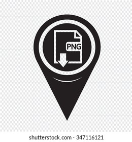 Map Pin Pointer File type PNG icon