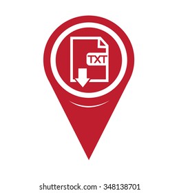 Map Pin Pointer File type TXT icon