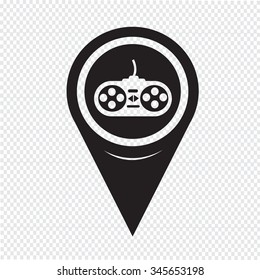 Map Pin Pointer game controller icon